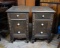 Pair of Old Antique Painted Nightstands