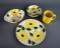 Blue Ridge Southern Potteries Inc. 30 Pcs. of Sunflower Patterns & 12 Yellow Coloroll Kilncraft Mugs