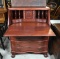 Elegant Chippendale Style Mahogany Drop Front Secretary Desk