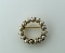 Cultured Pearl and 14K Gold Round Brooch Pin by Carla