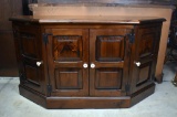 Vintage Knotty Pine Buffet Console