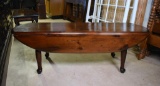 Vintage Knotty Pine Drop Leaf Coffee Table