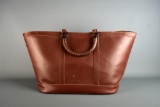 Designer Signed Stitched Leather Bag