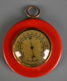 Vintage Thermomaster Degrees F/C Red Wall Thermometer