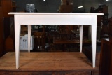 Old White Painted Dining Table