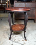 Vintage Distressed Round Center Table