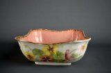 Antique Leonard Vienna Austria Square Hand Painted Bowl