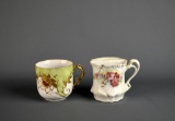 Two Antique Mustache Cups