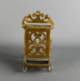 Vintage Brass Wall Match Holder