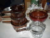 Lot of Vintage Pyrex, Fire King, Corning & Other Kitchen Cookware