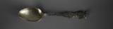 Antique Baker-Manchester Sterling Silver Spoon, Native American Motif, Engraved “Sarah”