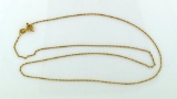 14K Gold 20” Necklace