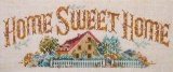 “Home Sweet Home” Framed Cross Stitch Embroidery by Mary J. Mayhugh