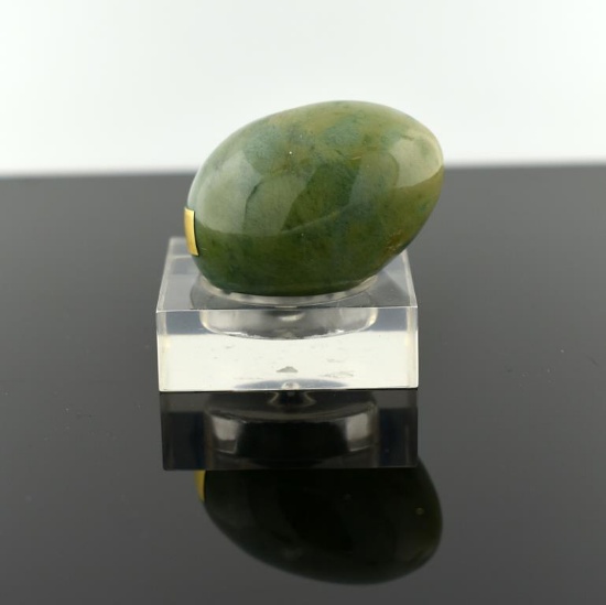 Genuine Jade Egg with Acrylic Stand