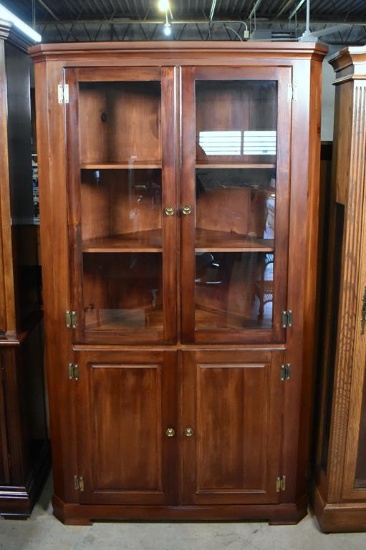 Mastercraft S. J. Bailey & Sons Inc. Cherry Corner China Cabinet