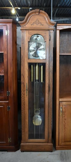 Pearl “Tempus Fugit” Grandfather Clock, Made in USA