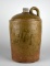 Old Southern Alkaline Glazed 12” Jug, High Kaolin Clay