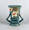 Roseville Blue “Magnolia” #88 Double-Handled Art Pottery 6” Vase, USA