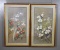 Pair of Asian Style Bird Prints in Gilt Bambooesque Frames