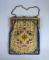 Antique Colorful Beaded Frame Handbag with Chain Handle