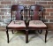 Pair of Mahogany Side Chairs with Needlepoint Seats