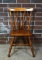 Spindle Back Maple Windsor Chair with Turned Legs