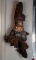 Vintage Hand Carved Wood Folk Art Gnome/Spirit Stick