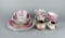 Lot of Antique Pink Lusterware Dishes