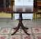 Vintage Federal Phyfe Style Game Table with Metal Paw Feet Trim