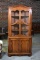 Vintage Treasure House / Colonial Manufacturing Co. Fruitwood Corner Cabinet, Michigan