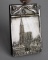 Ca. 1895 German Art Nouveau Jugendstil Silver Plate Dance Card Case & Pencil