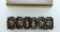 Vintage Silver and Gold Warrior Heads Link Bracelet, 8” L