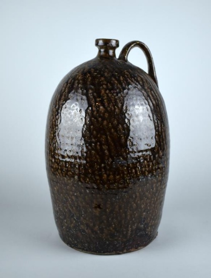 Old Southern Alkaline Glaze 14” Jug, Probably Catawba Valley, NC