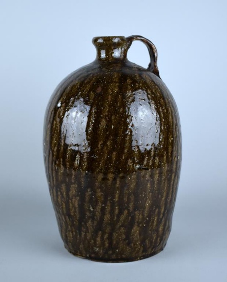 Old Southern Alkaline Glaze 11” Jug, Probably Catawba Valley, NC