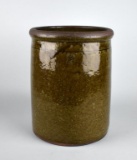Old Southern 2 Gallon Jigger Mold Alkaline Glazed 10.5” Crock