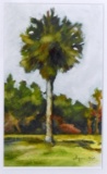 Jim Draper (Amer., XX-XXI) Palm Tree, Artist Proof Print, Signed Lower Right