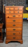 Davis Cabinet Co.  “Parliament Pine” Ten-Drawer Lingerie Chest, Tennessee