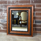 Antique Walnut Wall Mirror