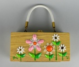 Mid-Century Enid Collins' Original Embellished Box Bag by Collins of Texas “Flora”