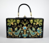 Mid-Century Enid Collins' Original Embellished Box Bag by Collins of Texas “Pavan” 1966