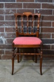 Turned Spindle Back Cherry Side Chair