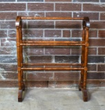 Vintage Turned Wood Spindle Quilt Rack