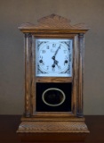 Colonial of Zeeland Shelf Clock (#7912396) with Oak Wood Case
