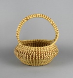 Charleston Sweet Grass Basket I with Handle, South Carolina