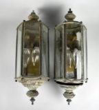 Pair of Vintage American Lantern Co. Outdoor Incandescent Light Fixtures, Arkansas