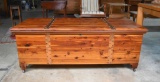 Vintage Hill-Hoel Mfg. Co. “Mountain Maid” Tennessee Red Cedar Chest on Caster Feet, Sliding Tray