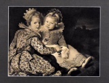 Print of C. De Vos “Magdalena and Jan...” in Baroque Style Frame