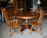 Set of Four Vintage Nichols & Stone Co. “Old Pine” Dining Chairs