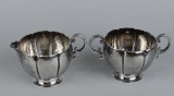 Sanborns Mexico Sterling Silver Sugar & Creamer, Owl Mark