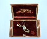 Vintage Ladies Longines 17 Jewels 14K Wristwatch, 10k Gold Filled Band & Presentation Case